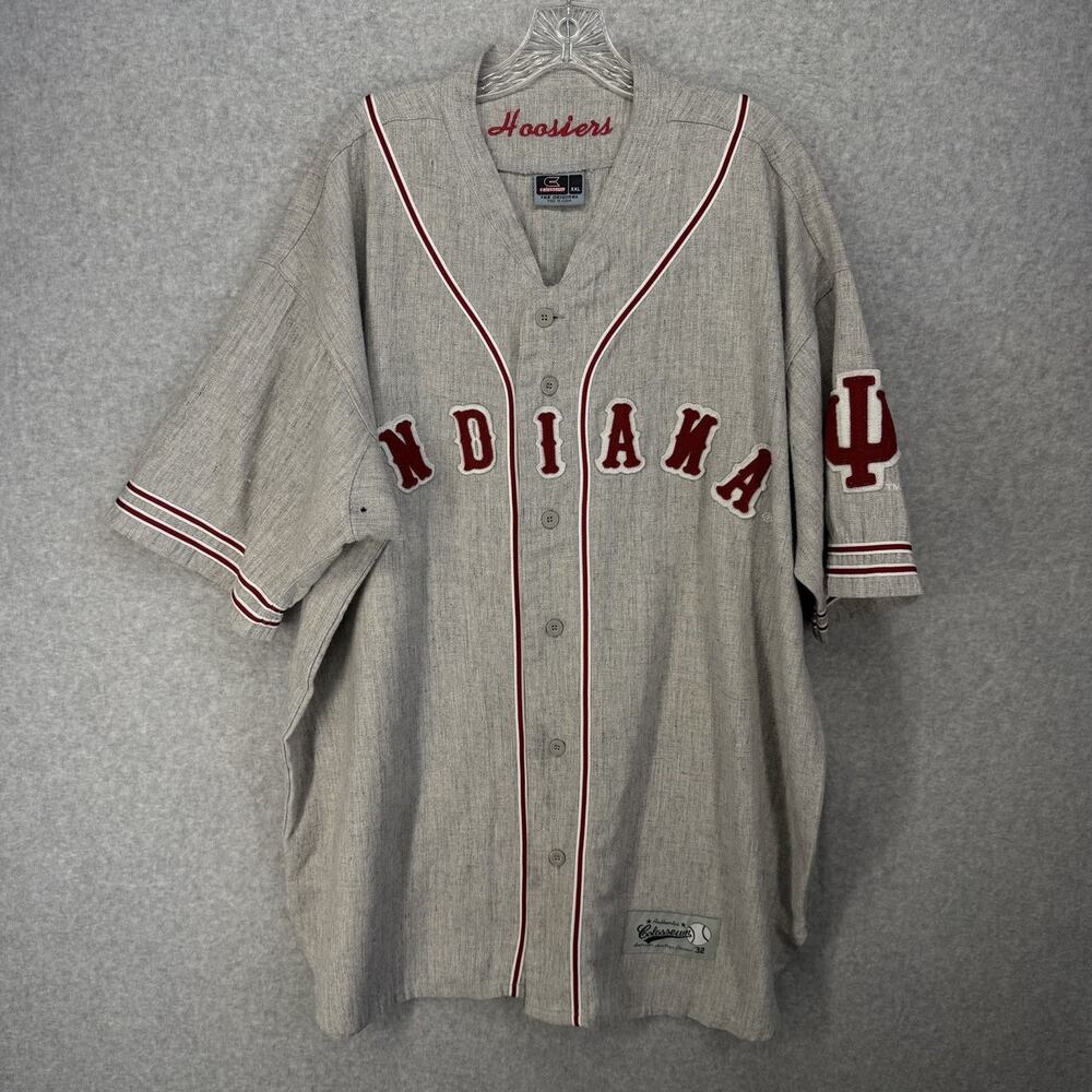 Colosseum Indiana Hoosiers 32 Jersey Mens XXL Gray Wool Blend Basketball - Picture 10 of 10